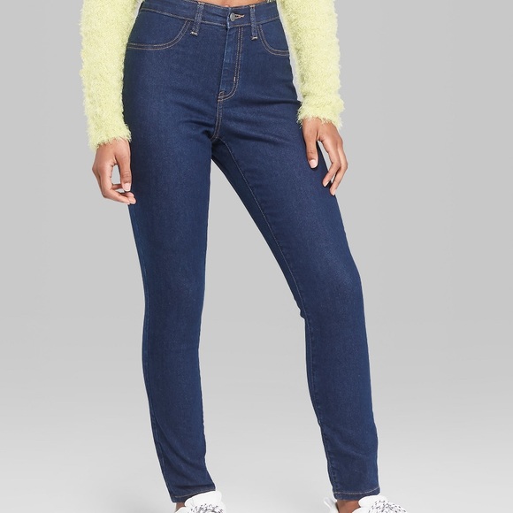 wild fable Denim - Wild Fable High Rise Dark Wash Skinny Jeans